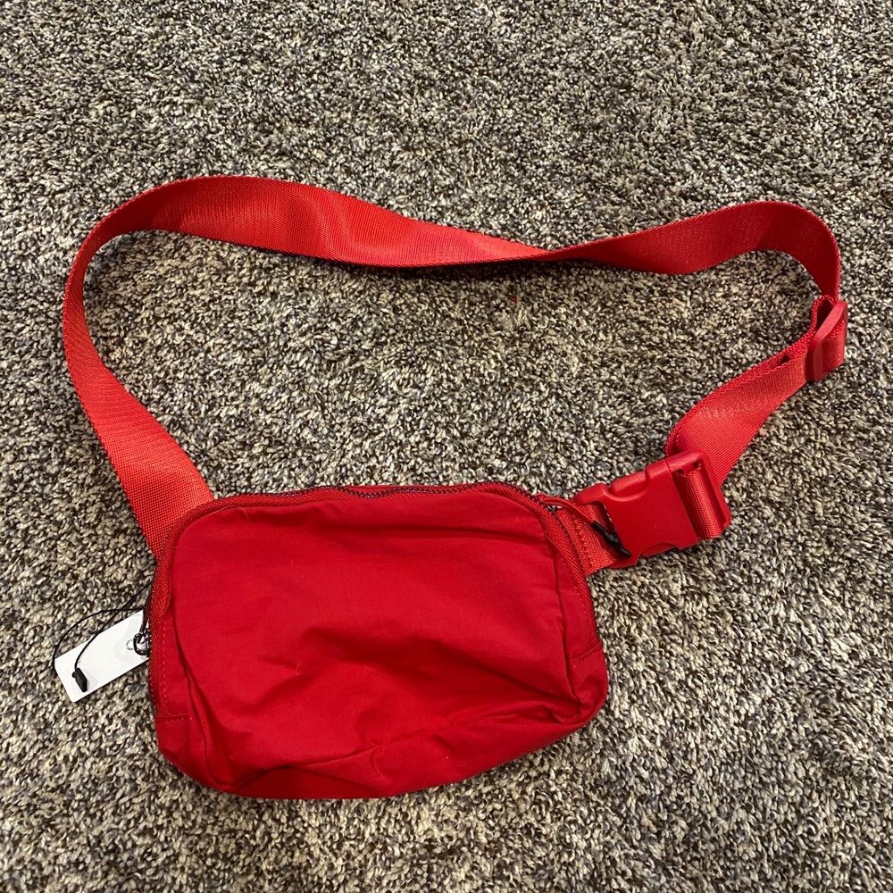 Red belt bag/ fanny pack